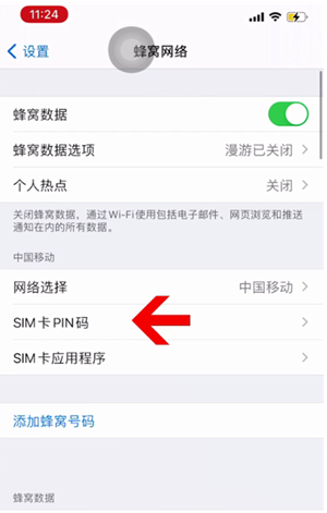 河池苹果14维修网分享如何给iPhone14的SIM卡设置密码 